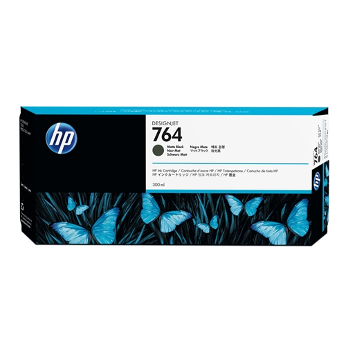 HP 764 Matt Black 300 ml. Mat Siyah Orijinal Plotter Designjet Mürekkep Kartuşu (C1Q16A)