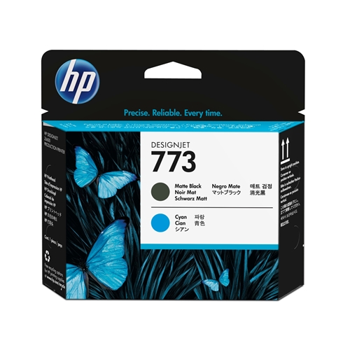 HP 773 Matt Black/Cyan Baskı Kafası Orijnal Plotter Designjet Printhead (C1Q20A)