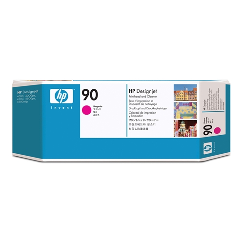 HP 90 Magenta (Kırmızı) Baskı Kafası Orijnal Plotter Designjet Printhead and Cleaner (C5056A)