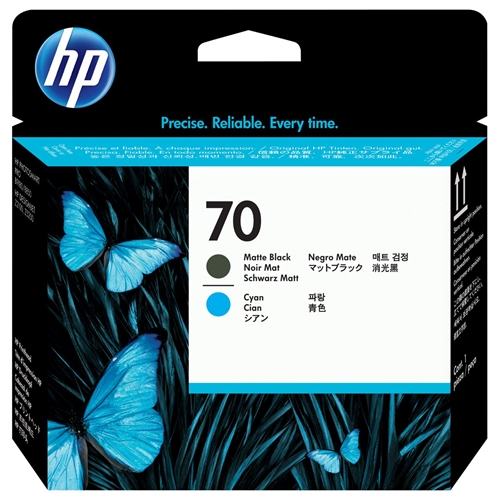 HP 70 Matt Black/Cyan Baskı Kafası Orijinal Plotter Designjet Printhead (C9404A)