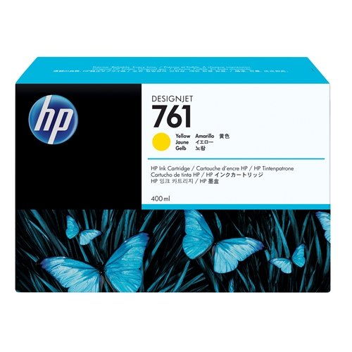 HP 761 Yellow 400 ml. Sarı Orijinal Plotter Designjet Mürekkep Kartuşu (CM992A)