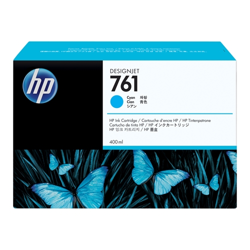 HP 761 Cyan 400 ml. Mavi Orijinal Plotter Designjet Mürekkep Kartuşu (CM994A)