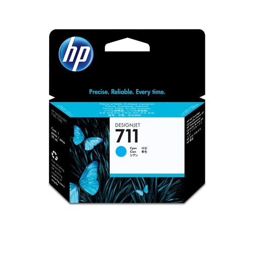 HP 711 Cyan 29 ml. Mavi Orijinal Plotter DesignJet Mürekkep Kartuşu (CZ130A)