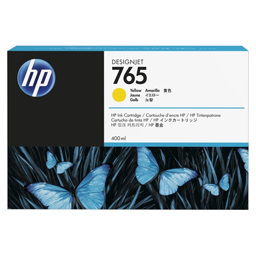 HP 765 Yellow 400 ml. Sarı Orijinal Plotter Designjet Mürekkep Kartuşu (F9J50A)