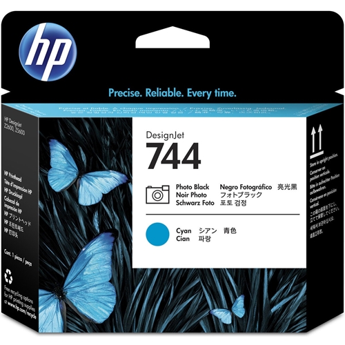 HP 744 Photo Black&Cyan Orijinal Baskı Kafası Printhead (F9J86A)