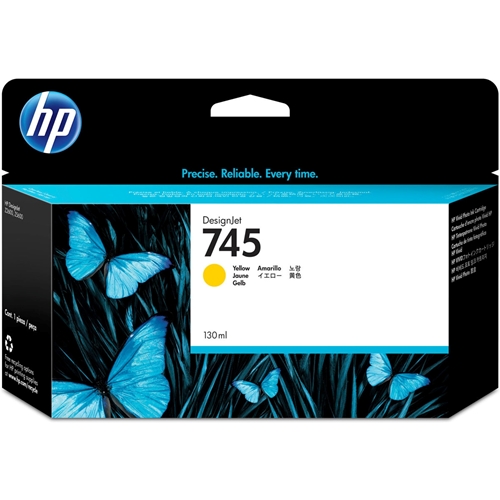 HP 745 Yellow 130ml. Sarı Orijinal Plotter Designjet Mürekkep Kartuşu (F9J96A)