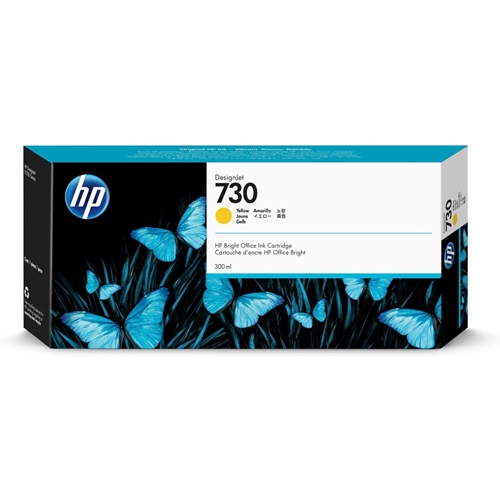 HP 730 Yellow 300 ml. Sarı Orijinal Plotter Designjet Mürekkep Kartuşu (P2V70A)