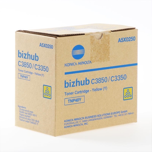 Konica Minolta TNP-48 Orjinal Sarı Toner Bizhub C3350 C3850 (A5X0250)