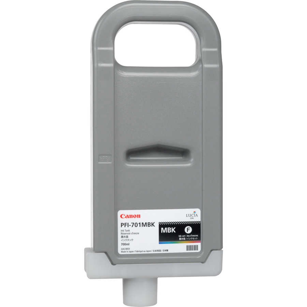 PlotterSarf® Canon PFI-701 MBK (Matt Black) Mat Siyah Orijinal Mürekkep Kartuş 700 ml. (0899B005)