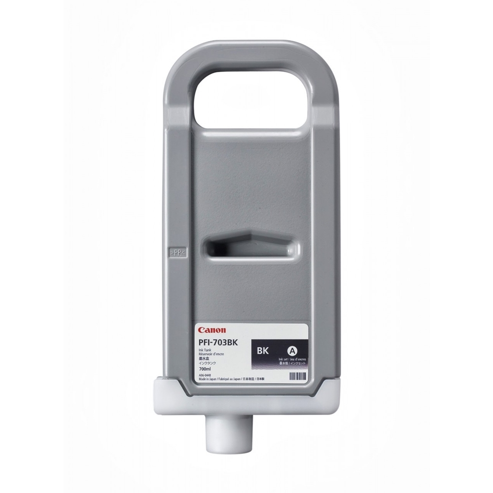 Canon PFI-703 BK (Photo Black) Fotoğraf Siyah Plotter Orijinal Mürekkep Kartuş 700 ml. (2963B001)