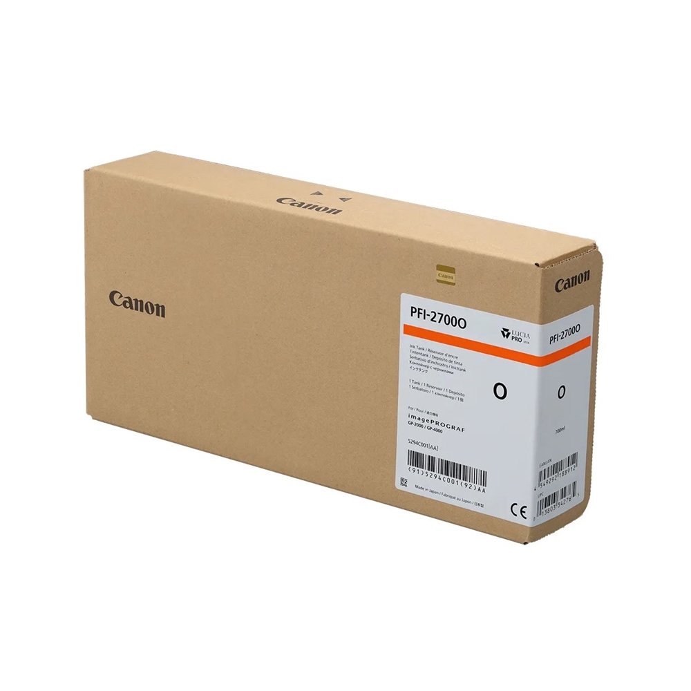 Canon PFI-2700 O (Orange) Turuncu Orijinal Mürekkep Kartuş 700 ml. (5294C001)