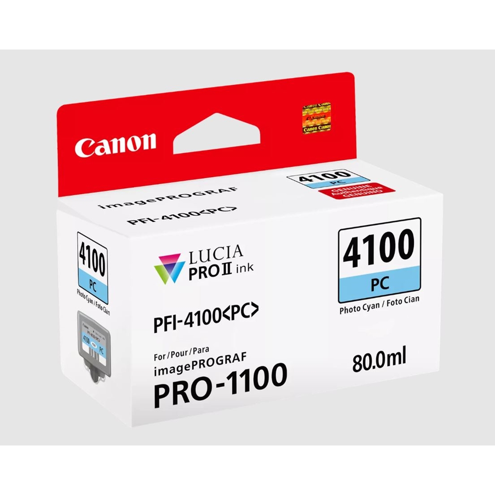 Canon PFI-4100 Fotoğraf Cyan (PC) 80 ml. Mürekkep Kartuş (6781C002)