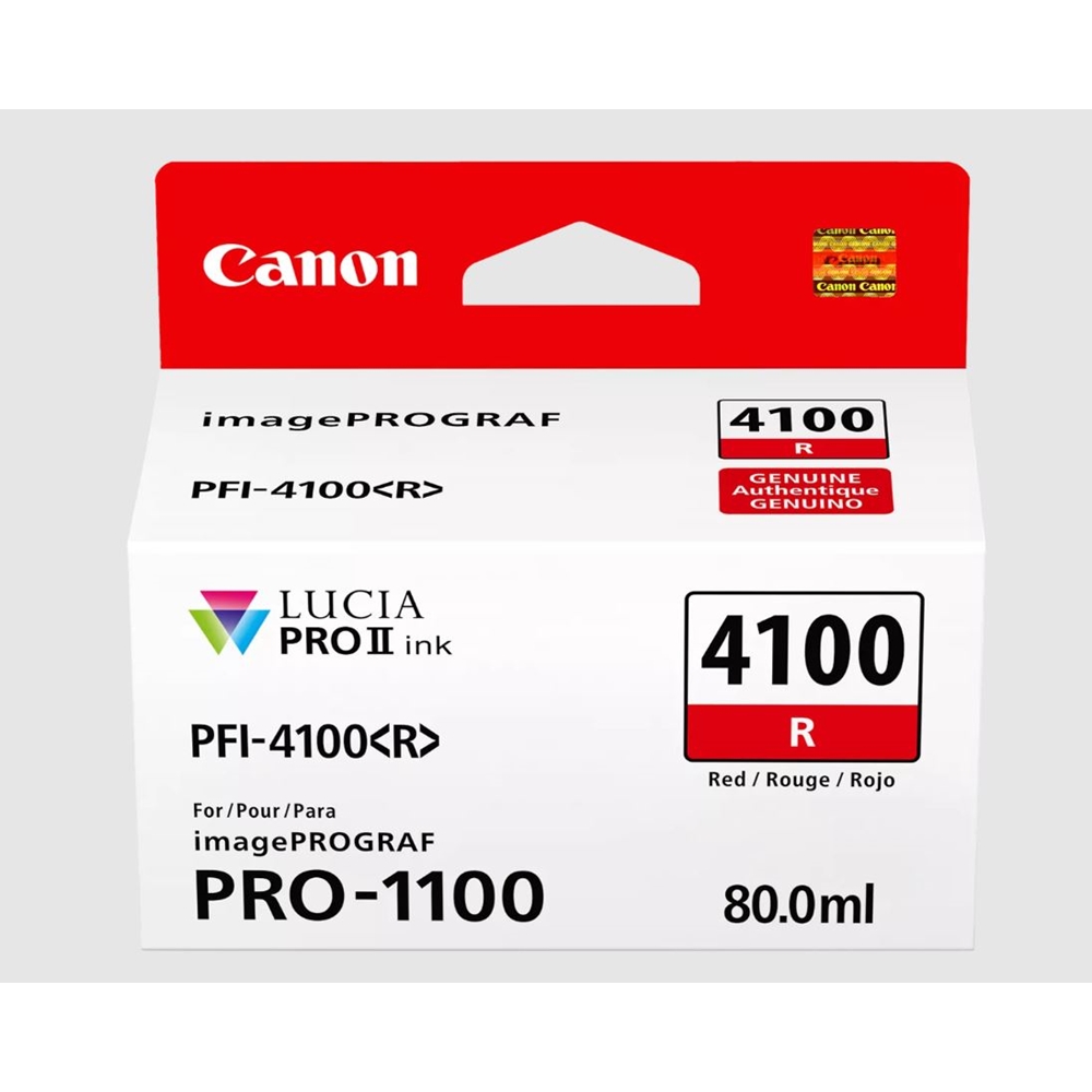 Canon PFI-4100 Kırmızı (R) 80 ml. Mürekkep Kartuş (6785C002)