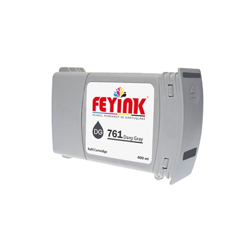 ® Hp 761 Darg Gray (G) Feyink Muadil Kartuş 400ml Designjet T7100