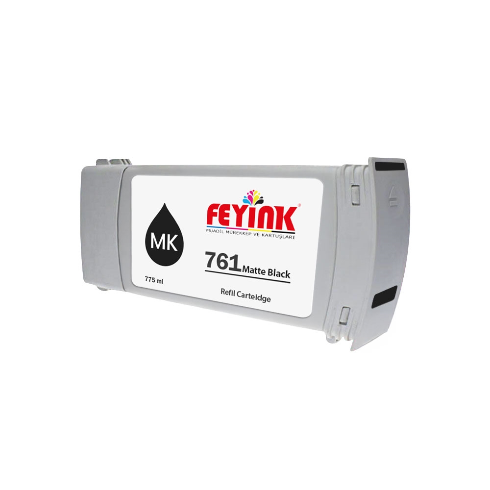 ® Hp 761-765 Matt Black (MK) Feyink Muadil Kartuş 775ml Designjet 7100/T7200