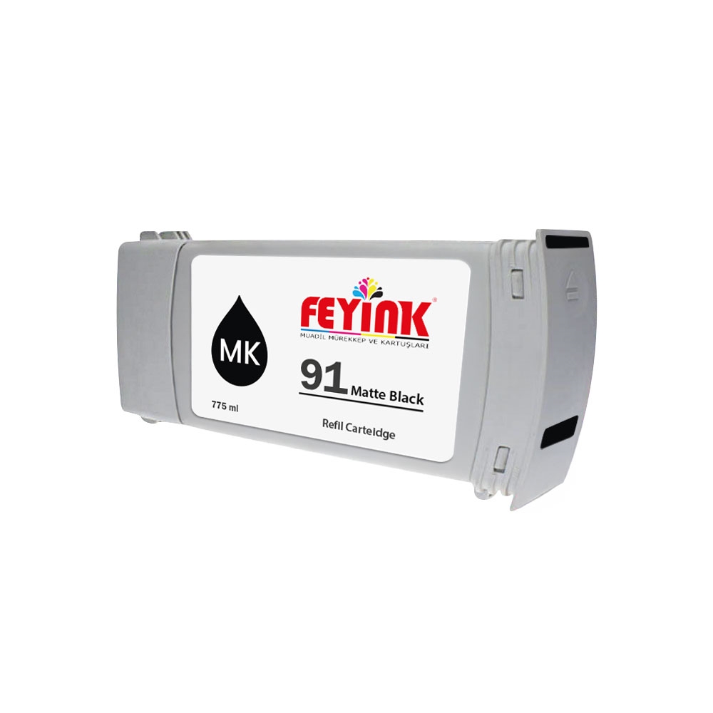 Feyink® Hp 91 Matt Black (MK) Feyink Muadil Kartuş 775ml Designjet