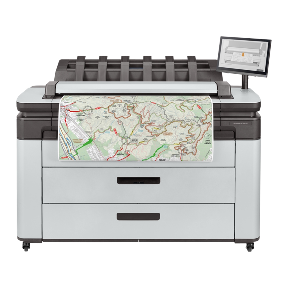 HP DesignJet XL 3600 36 inç (914mm) MFP Çok İşlevli Plotter Yazıcı (6KD23A)